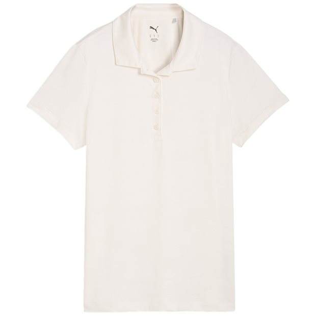 Puma Floral Lace Jacquard Ladies Polo Shirt - Warm White - Size: XXL
