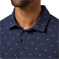View TravisMathew ComfortKnit Geo Button Down Shirt Total Eclipse