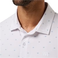 View TravisMathew ComfortKnit Geo Button Down Shirt White