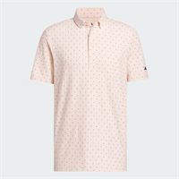 View Adidas Ultimate365+ Micro Print Shirt Blush Pink/Dusky Petrol