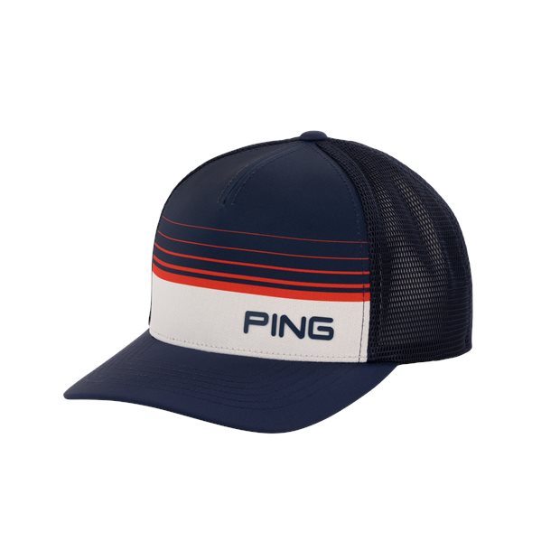 Ping Red, White and Golf Trucker Hat - Navy