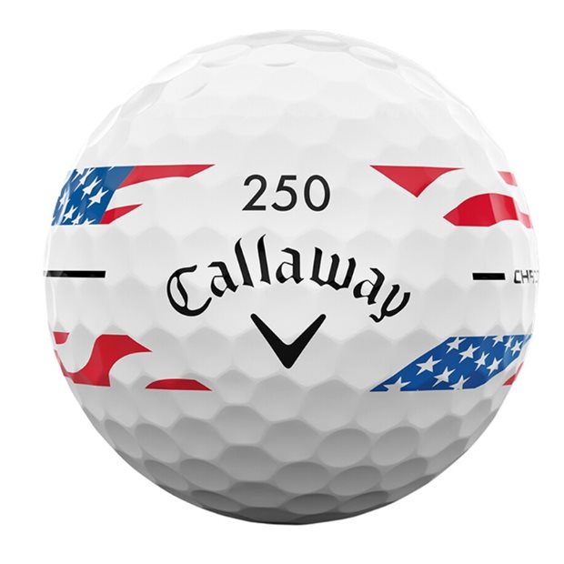 Callaway Chrome Tour X Stripe USA 250 Tour Golf Balls - USA