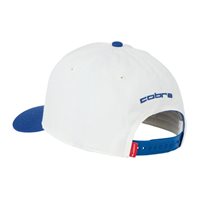 View Cobra Structured Lineup Golf Golf Hat Warm White/Royal/For All Time Red
