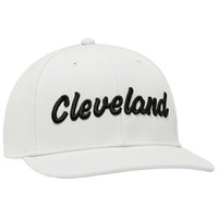 View Cleveland CG Retro Snapback Golf Hat Off White