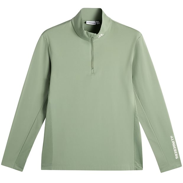 J. Lindeberg Tour Tech Mid Layer 1/4 Zip - Hedge Green - Size: XL