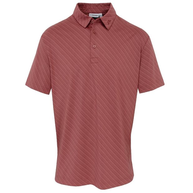 J. Lindeberg Tod Print Polo Shirt - Flight Bridge/Apple Butter/S - Size: XL