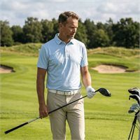View J. Lindeberg Tod Print Shirt Flight Bridge/White/S