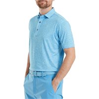 View FootJoy Condensed Camo Lisle Shirt Sea Glass/Blue Reef/Deep Reef