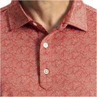 View FootJoy Wingtip Floral Lisle Shirt Nantucket Red/White