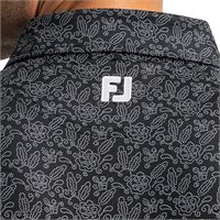 View FootJoy Wingtip Floral Lisle Shirt Black/White