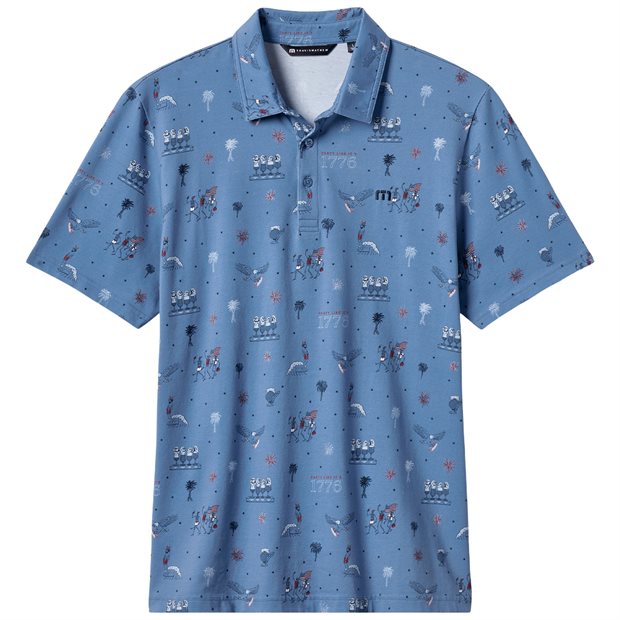 TravisMathew ComfortKnit Festival Polo Shirt - Coronet - Size: S