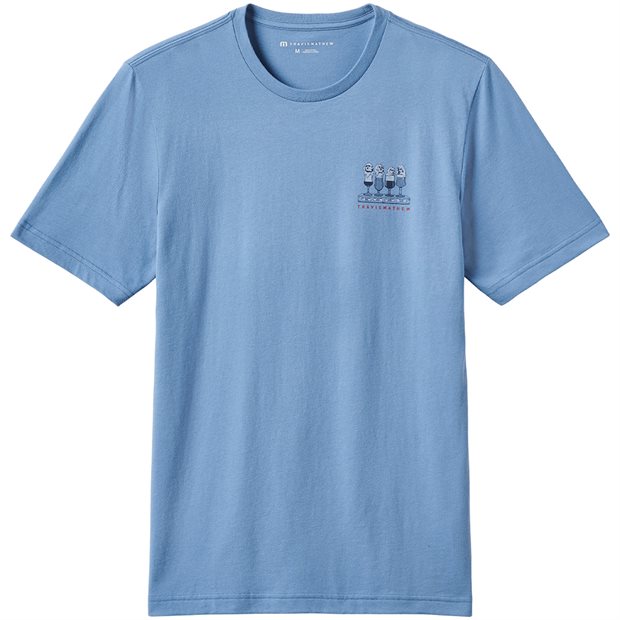 TravisMathew Stars Stripes Sips T-Shirt - Coronet - Size: XL