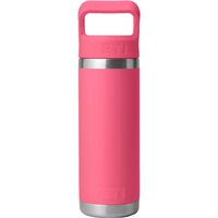 View YETI Rambler 18 oz Bottle with Straw Lid Coolers Tropical Pink