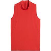 View Puma Nylon Sport Mockneck Golf Shirt Candy Apple