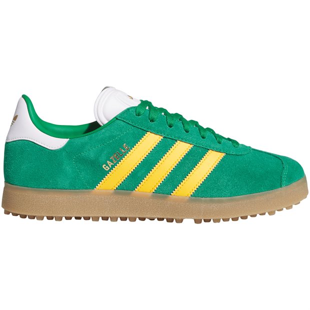 Adidas Gazelle Golf Spikeless Golf Shoes - Green/Yellow/White - Size: 9.5 M