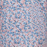 View FootJoy Multi Floral Lisle Shirt Dark Shadow/Peach/Riviera Blue