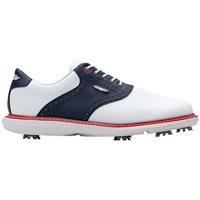 View Straight Down Victory Golf Shoe Red/White/Blue