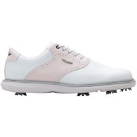 View Straight Down Victory Golf Shoe White Pink