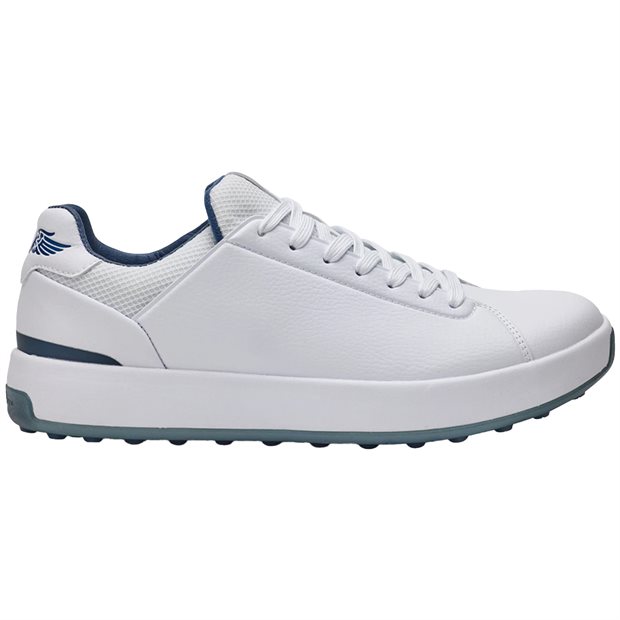 Straight Down Court Spikeless Golf Shoes - White Deep Sea - Size: 12 M
