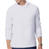 View IBKUL Popcorn Stitch Hoodie Outerwear White