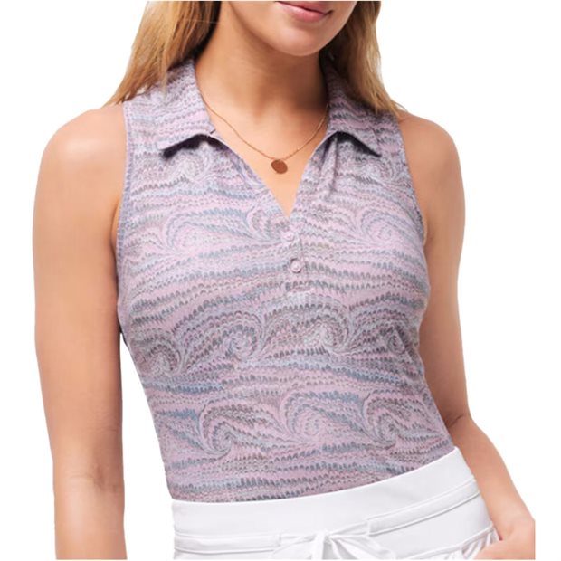 TravisMathew Sydney Ladies Polo Shirt - Moonscape Multi - Size: XL