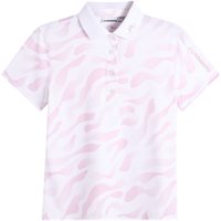 View J.Lindeberg Tour Tech Print Shirt Bridge Stack Rose S
