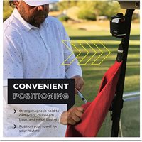View STICKIT Magnetic Golf Towel Towel Red