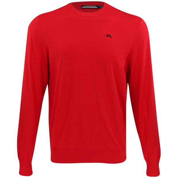 J.Lindeberg Henry Knitted Pullover Sweater - Barbados Cherry - Size: S