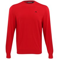 View J.Lindeberg Henry Knitted Sweater Barbados Cherry