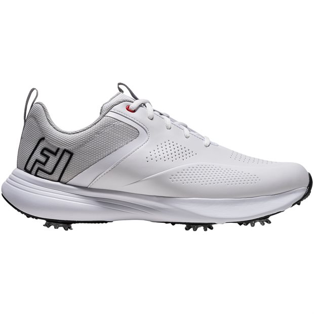 FootJoy Qualifier Golf Shoes - 57211 - White/Black/High Risk Red - Size: 10 M
