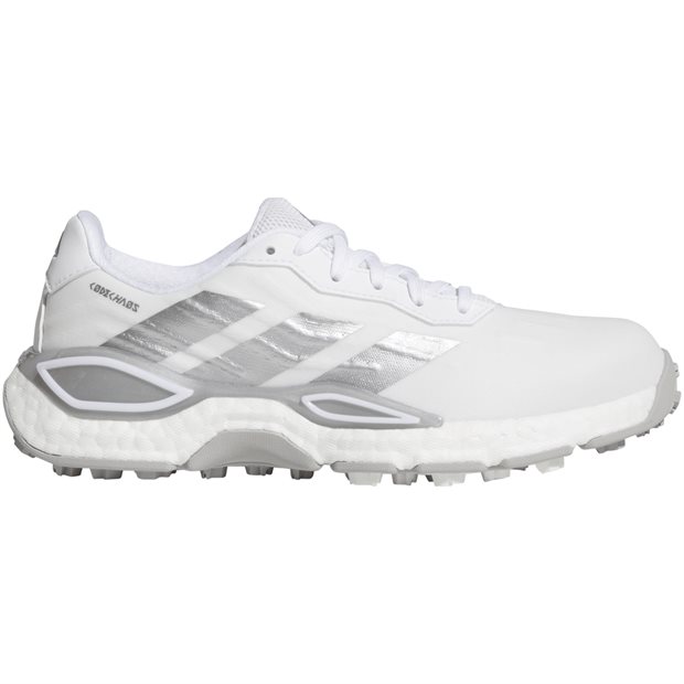 Adidas CodeChaos Sport Ladies Spikeless Golf Shoes - White/Silver Metallic/Gray Two - Size: 9.5 M