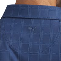 Puma MATTR Plaid BN Golf Polo Shirt - Dark Indigo - Size: L