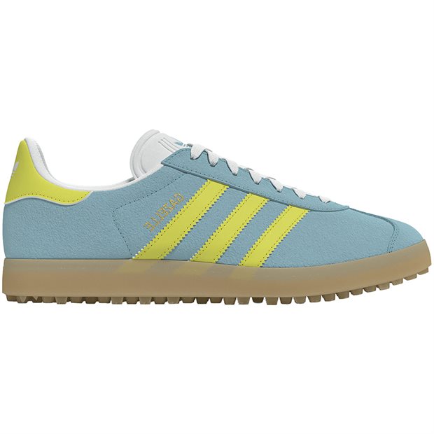 Adidas Gazelle Golf Ladies Spikeless Golf Shoes - Pure Lemon/Gum4 - Size: 9.5 M