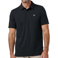 View TravisMathew Heater Series Jersey Polo Shirt Black