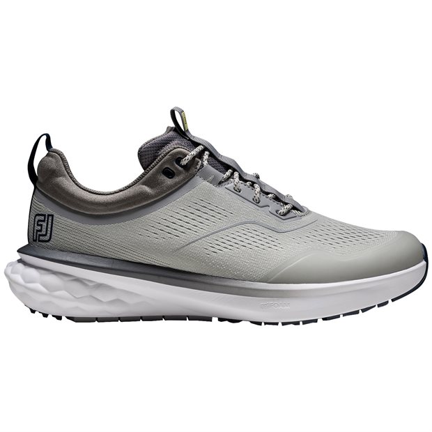FootJoy Quantum Spikeless Golf Shoes - 57062 - Grey/Navy - Size: 8 M