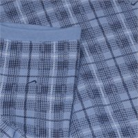 View Nike DriFIT Fairway Fresh Tartan Shirt Work Blue/White