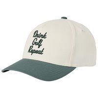View TravisMathew Swing And Sip Golf Hat Antique White
