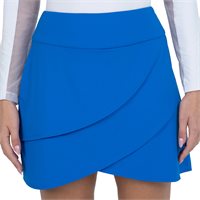 View IBKUL Solid Layered 17.5" Skort Blue