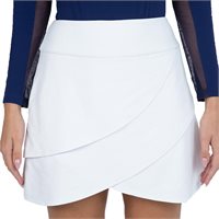 View IBKUL Solid Layered 17.5" Skort White