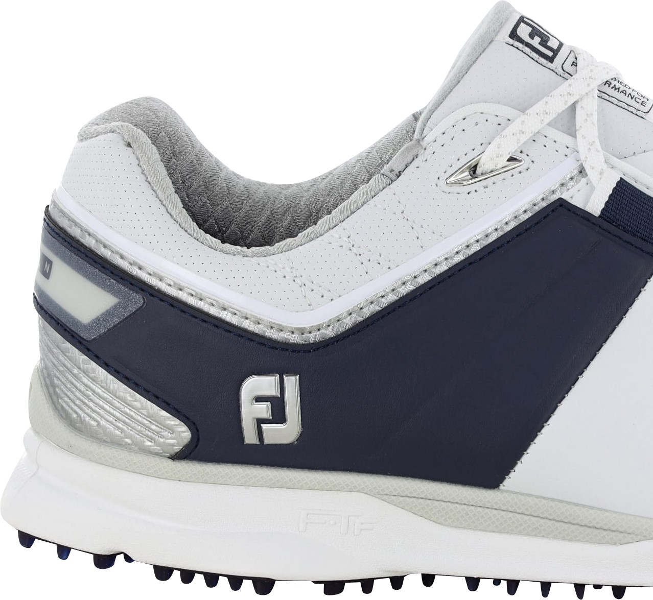 FootJoy Pro SL Carbon 53082 White/Navy/Silver Men Spikeless Golf Shoes