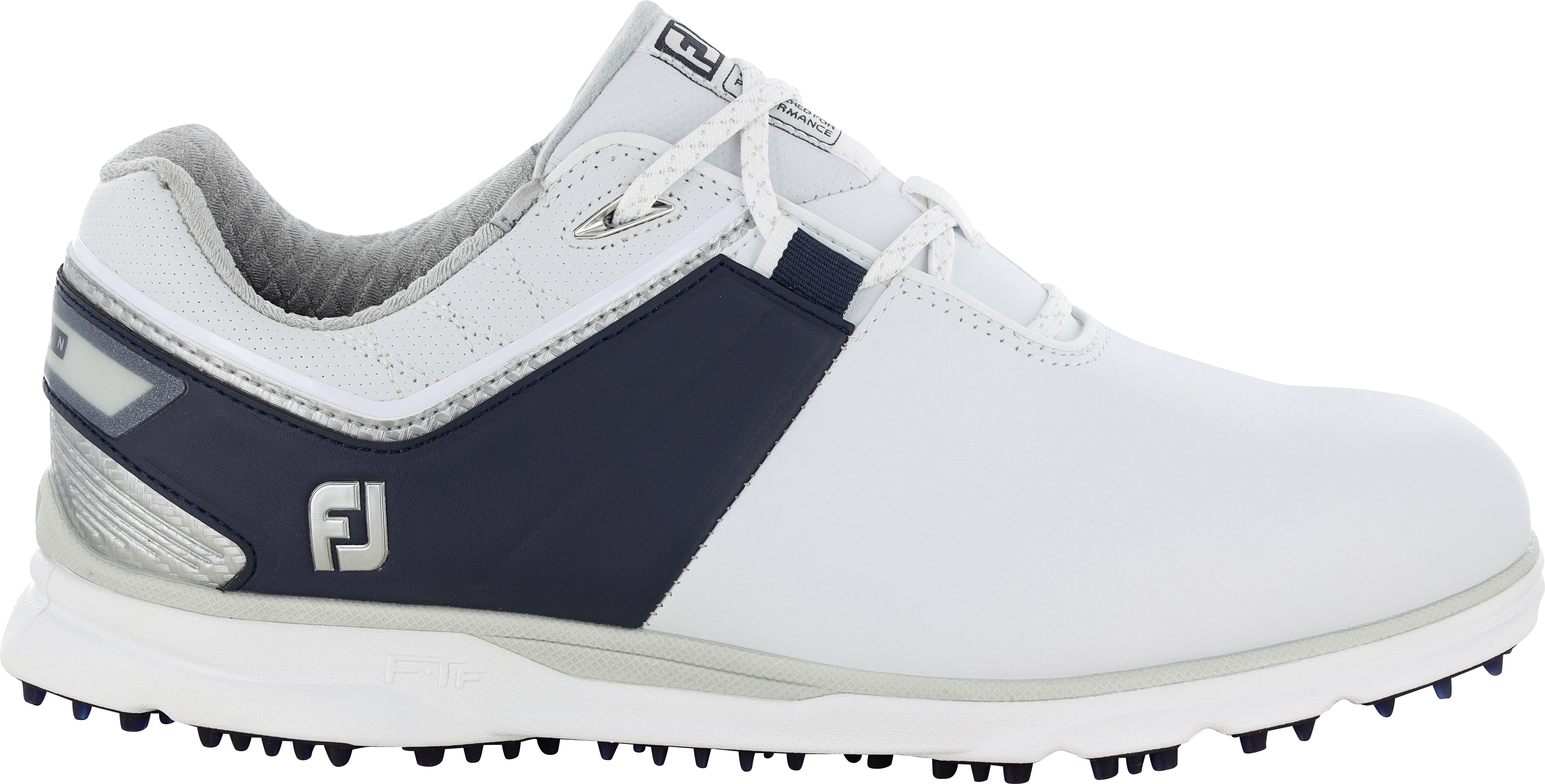 FootJoy Pro SL Carbon 53082 White/Navy/Silver Men Spikeless Golf Shoes