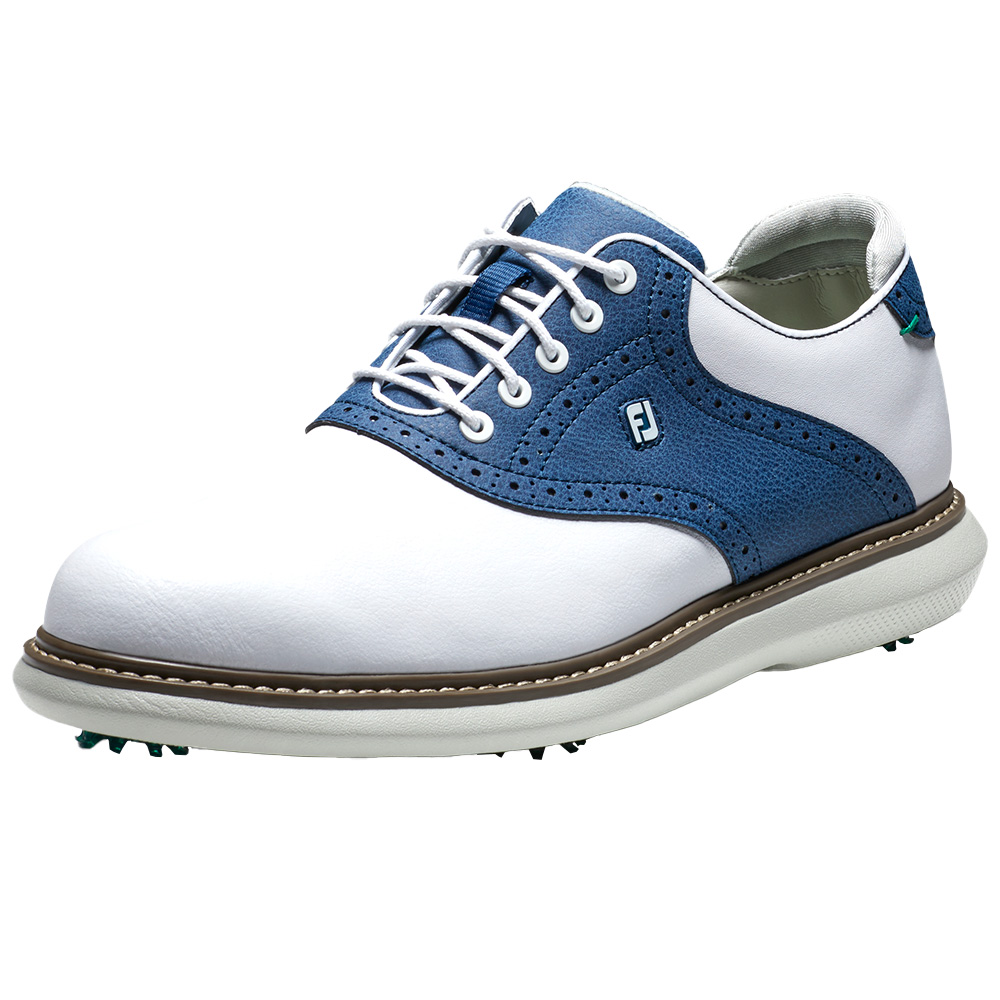 FootJoy FJ Traditions 57901 White/Navy/Gray Men Golf Shoes