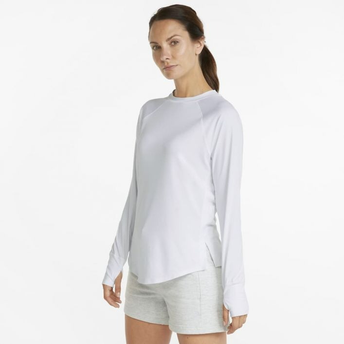 Puma Cloudspun Langarmshirt hellweiß Damen - Bild 24 von 28