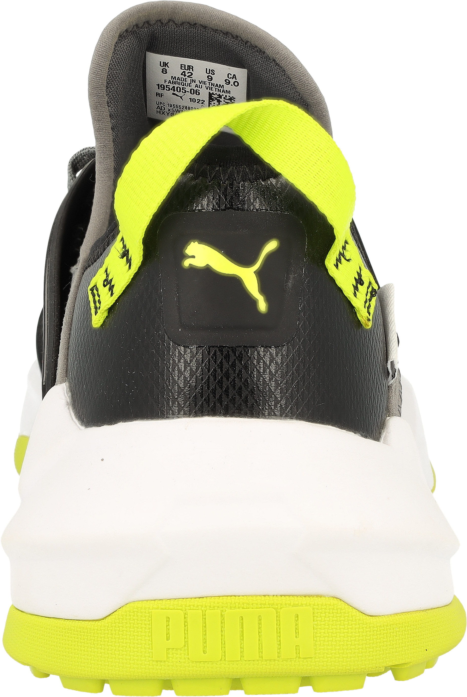 Puma GS One 195405-06 Quiet Shade Black Lime Men Spikeless Golf Shoes - Picture 7 of 8