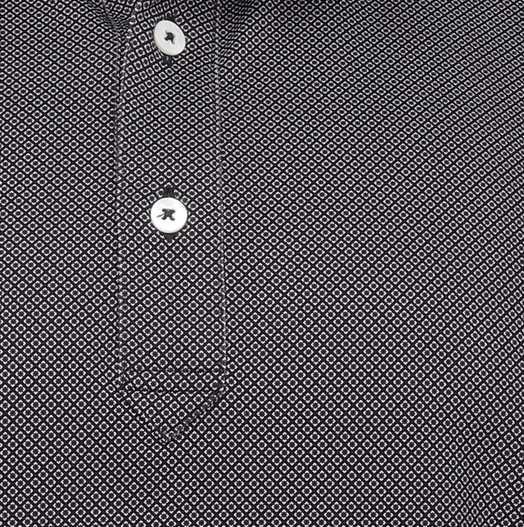 Turtleson Clarence Mini Diamond Jacquard Performance Polo Golf Shirt Herren - Bild 8 von 10
