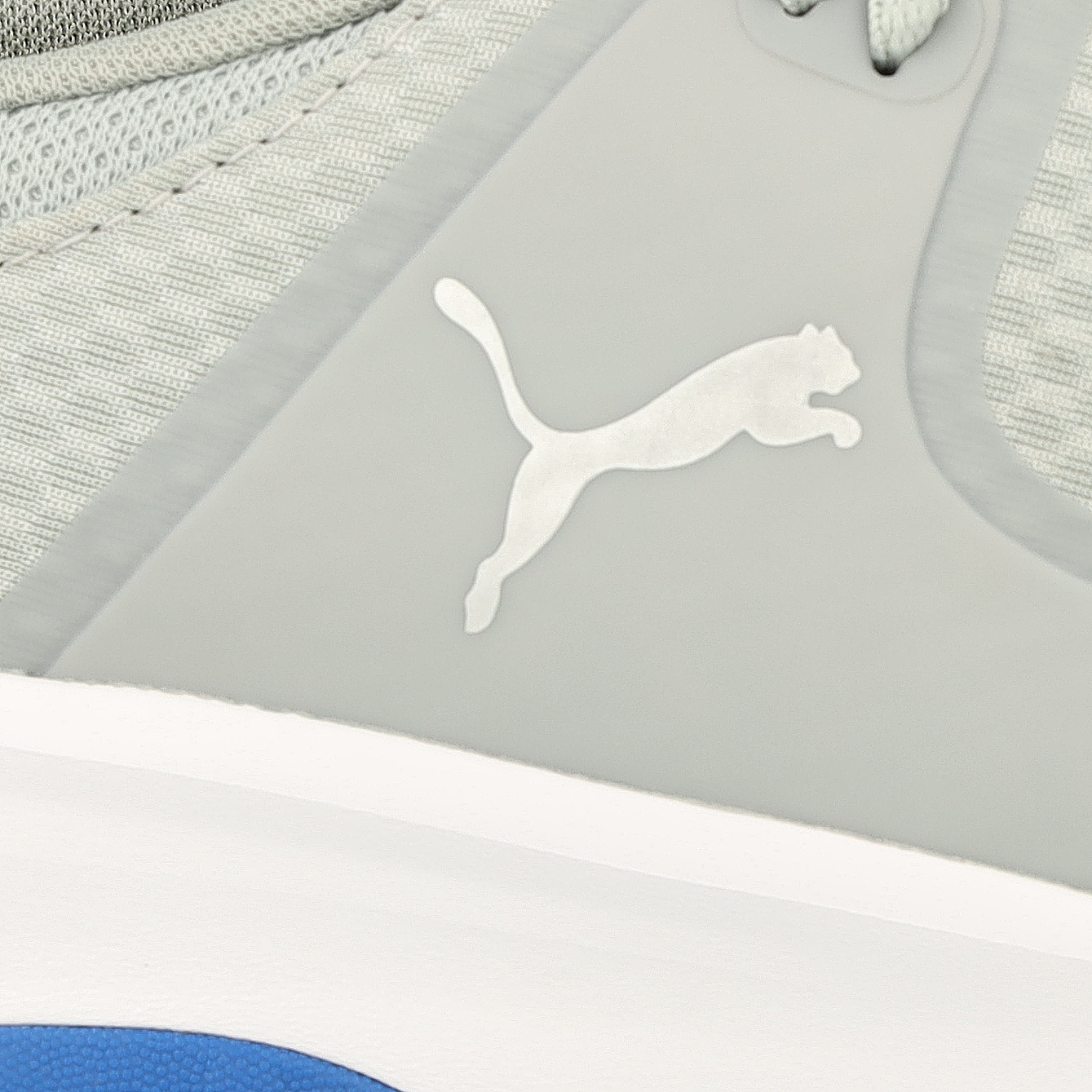 Puma Fusion Grip 377527-05 Flat Gray/Silver/Royal Men Spikeless Golf Shoes - Picture 8 of 8