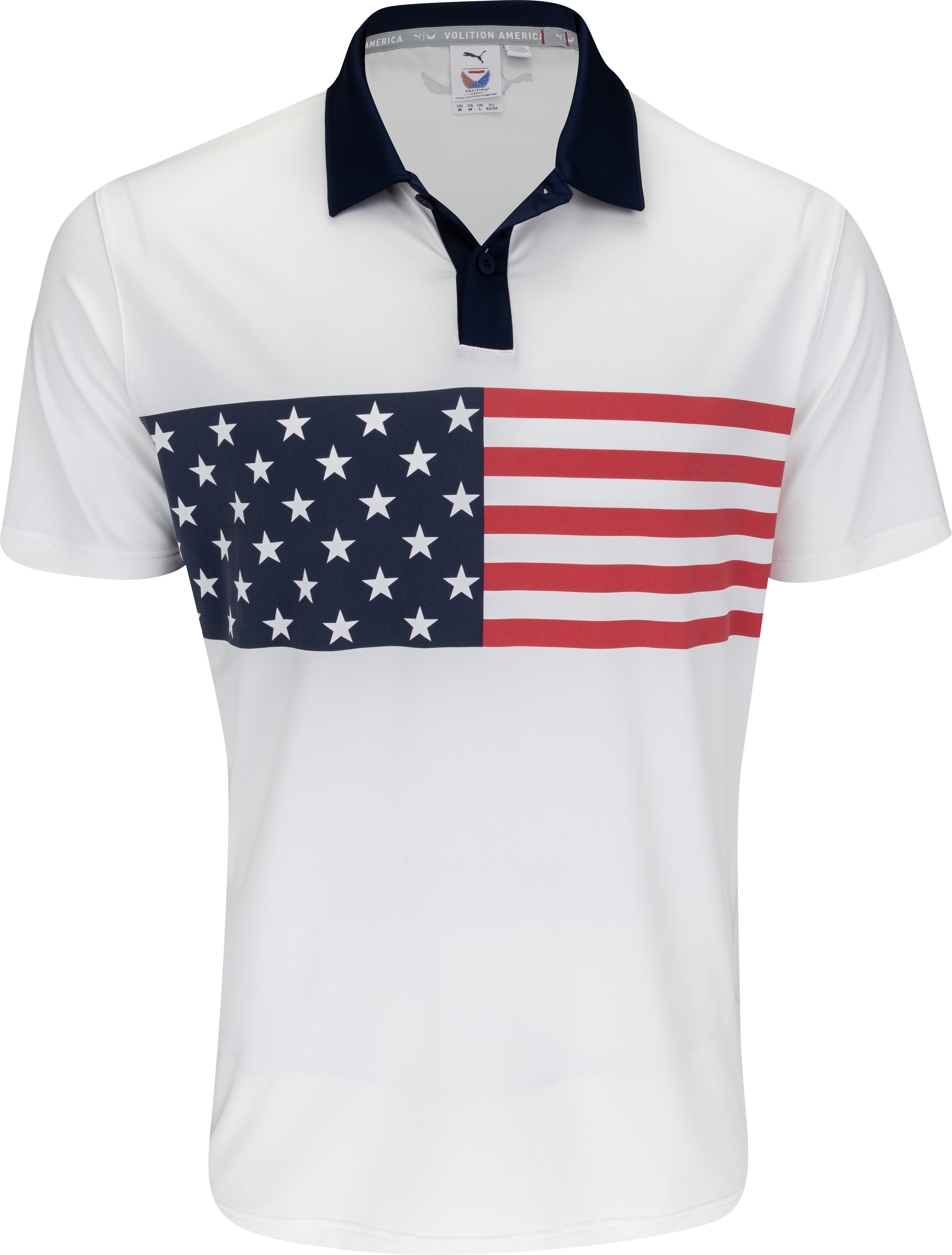 Camisa Blazer Puma Volition Stars & Bars Blanco Brillante/Azul Marino Hombre - Imagen 6 de 10