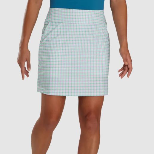 FootJoy Knit Lavender/Mint/Gingham Skort Women - Picture 12 of 16