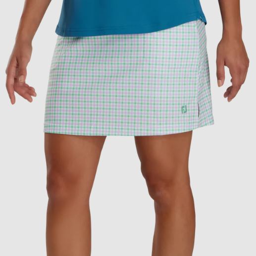 FootJoy Knit Lavender/Mint/Gingham Skort Women - Picture 10 of 16