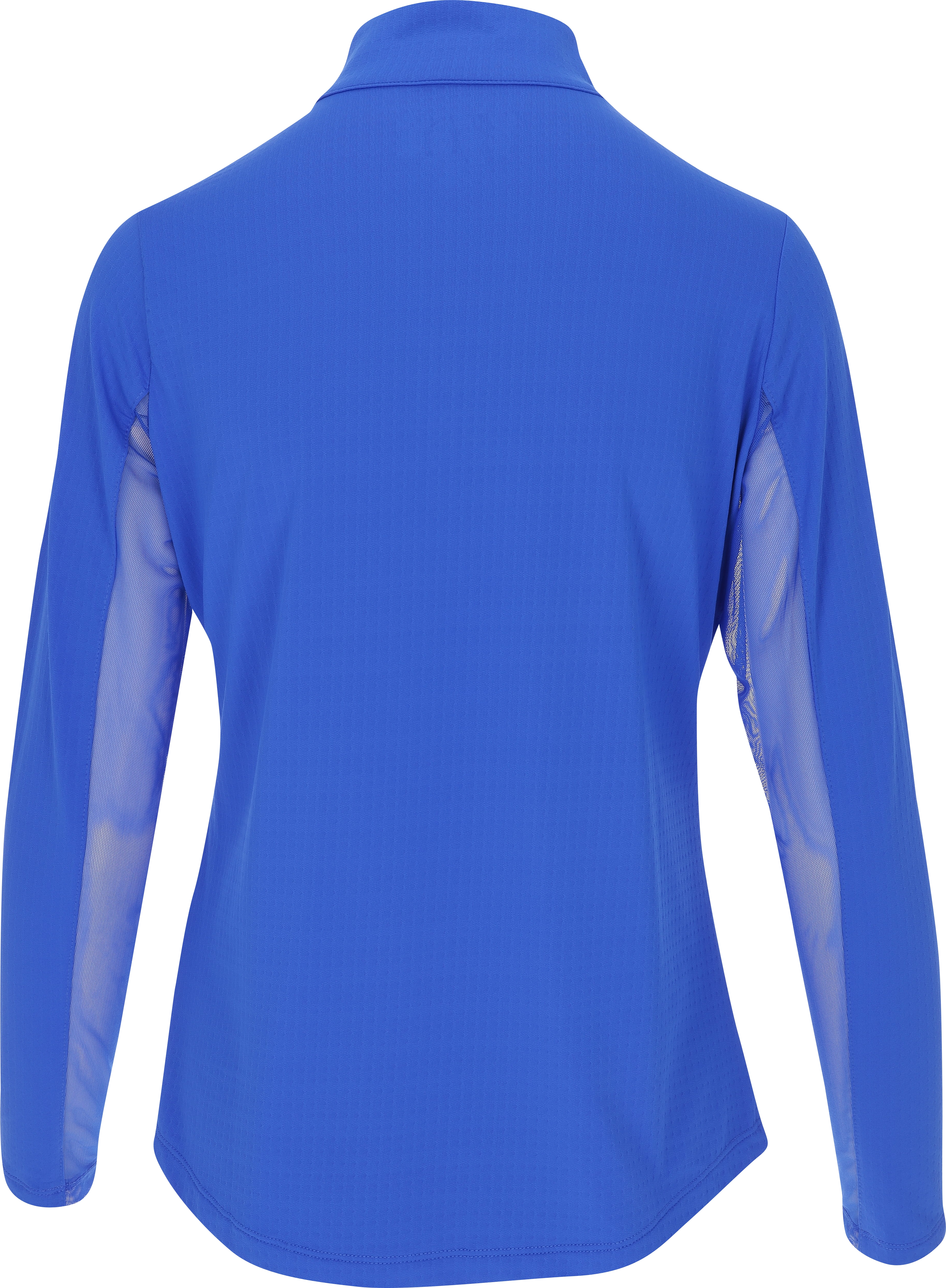 IBKUL Essential LS Zip Mock Blue Shirt Women - Picture 7 of 11